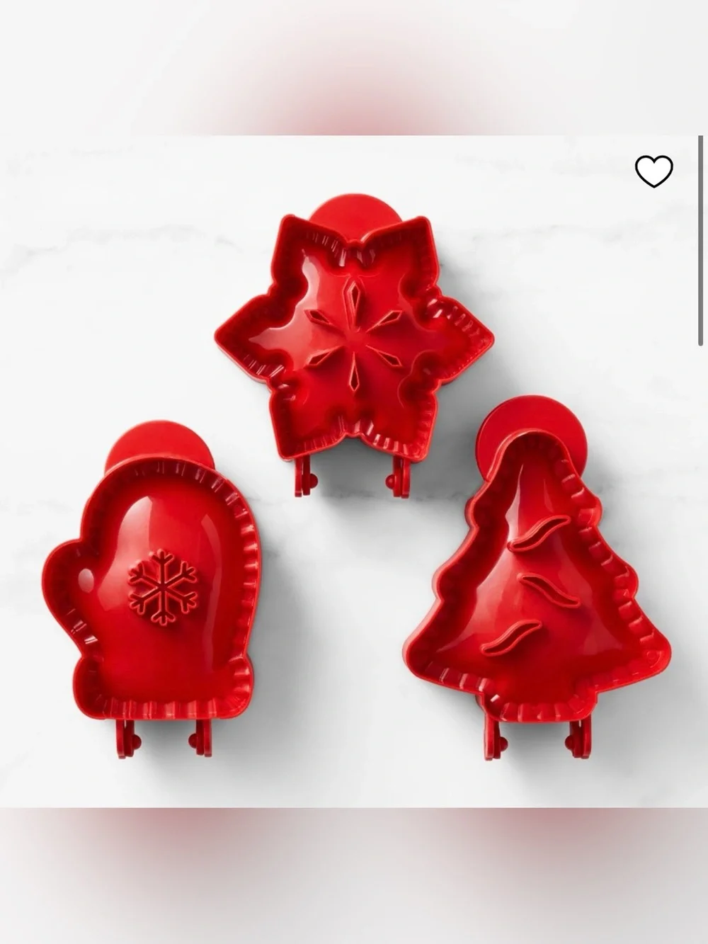 Williams Sonoma Holiday Hand Pie Molds, Set of 3, William Sonoma Mini Pie Molds